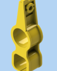 CONDUIT HANGER 0750 1.05"DIA TOP HOLE,22X22MM BOTTOM HOLE